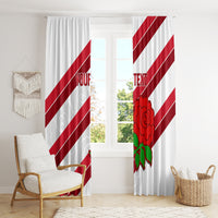 Custom England Rugby Window Curtain 2024 Go Champions Red Rose Sporty Version - Wonder Print Shop