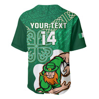 Custom Ireland Rugby Baseball Jersey 2024 Irish Shamrocks With Celtic Pattern - Wonder Print Shop