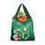 Custom Ireland Rugby Grocery Bag Irish Shamrocks With Celtic Pattern