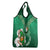 Custom Ireland Rugby Grocery Bag Irish Shamrocks With Celtic Pattern