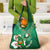 Custom Ireland Rugby Grocery Bag Irish Shamrocks With Celtic Pattern