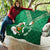 Custom Ireland Rugby Quilt 2024 Irish Shamrocks With Celtic Pattern - Wonder Print Shop