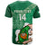 Custom Ireland Rugby T Shirt 2024 Irish Shamrocks With Celtic Pattern - Wonder Print Shop