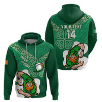 Custom Ireland Rugby Zip Hoodie 2024 Irish Shamrocks With Celtic Pattern - Wonder Print Shop