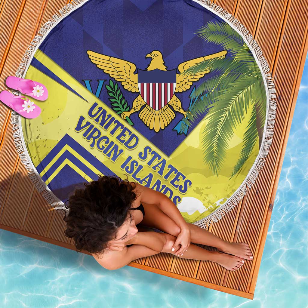 US Virgin Islands Beach Blanket United in Pride and Hope - Wonder Print Shop
