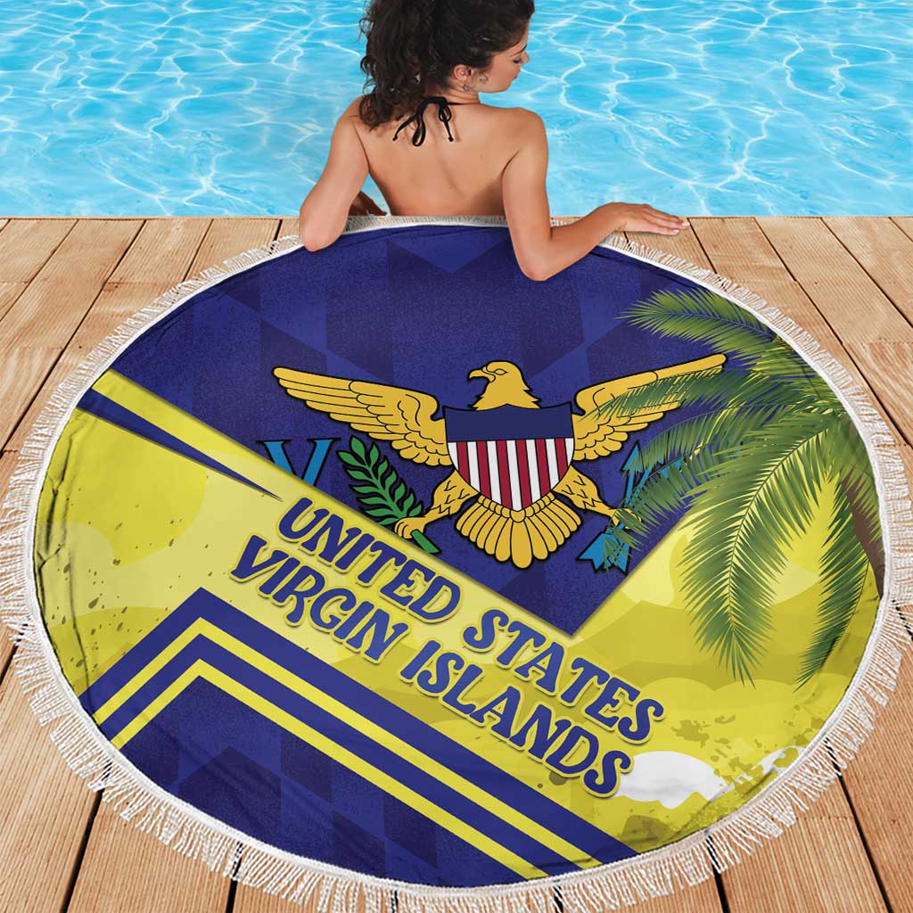 US Virgin Islands Beach Blanket United in Pride and Hope - Wonder Print Shop