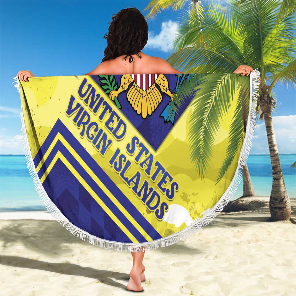 US Virgin Islands Beach Blanket United in Pride and Hope - Wonder Print Shop