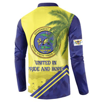US Virgin Islands Button Sweatshirt United in Pride and Hope - Wonder Print Shop