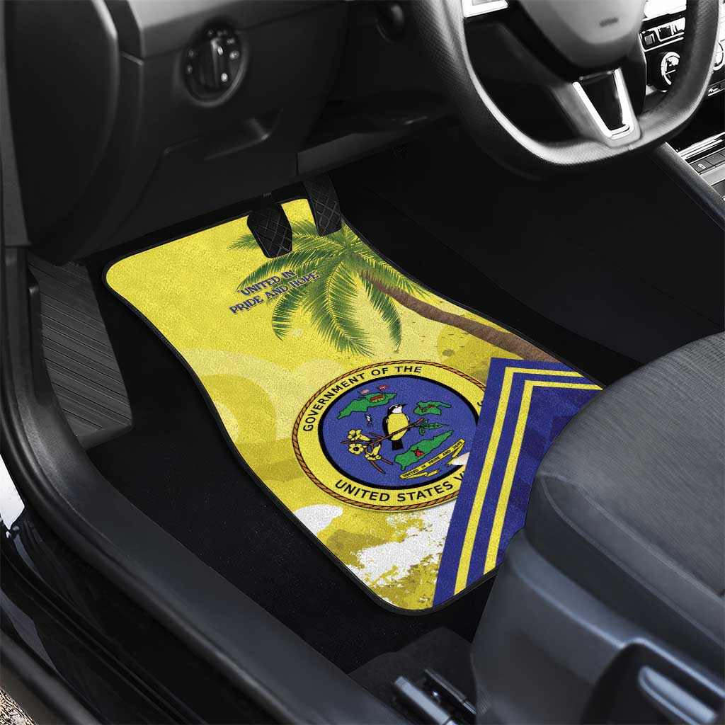 US Virgin Islands Car Mats United in Pride and Hope - Wonder Print Shop