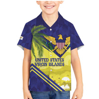 US Virgin Islands Family Matching Mermaid Dress and Hawaiian Shirt United in Pride and Hope - Wonder Print Shop