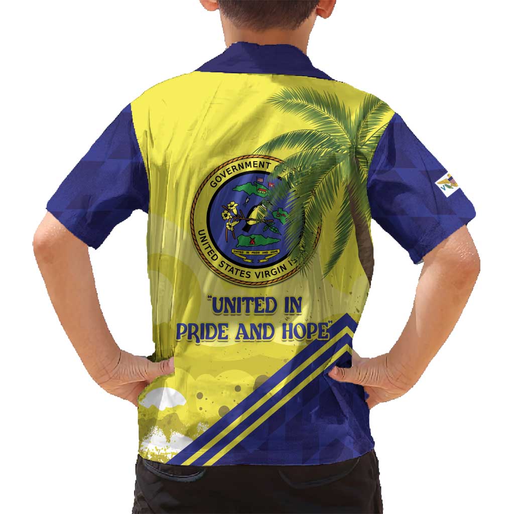 US Virgin Islands Family Matching Puletasi and Hawaiian Shirt United in Pride and Hope