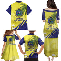 US Virgin Islands Family Matching Puletasi and Hawaiian Shirt United in Pride and Hope