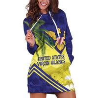 US Virgin Islands Hoodie Dress United in Pride and Hope - Wonder Print Shop