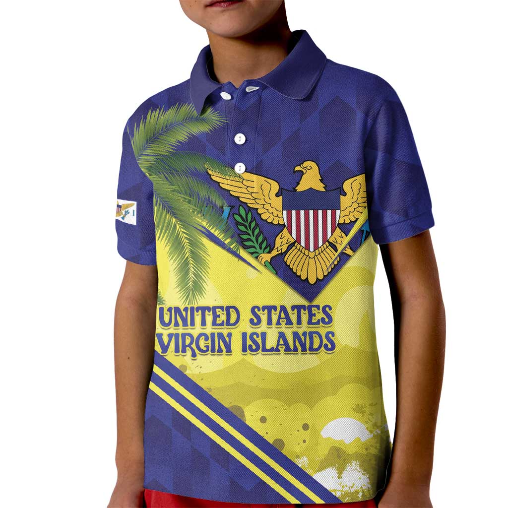 US Virgin Islands Kid Polo Shirt United in Pride and Hope - Wonder Print Shop