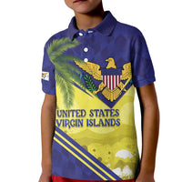 US Virgin Islands Kid Polo Shirt United in Pride and Hope - Wonder Print Shop