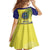 US Virgin Islands Kid Short Sleeve Dress United in Pride and Hope - Wonder Print Shop