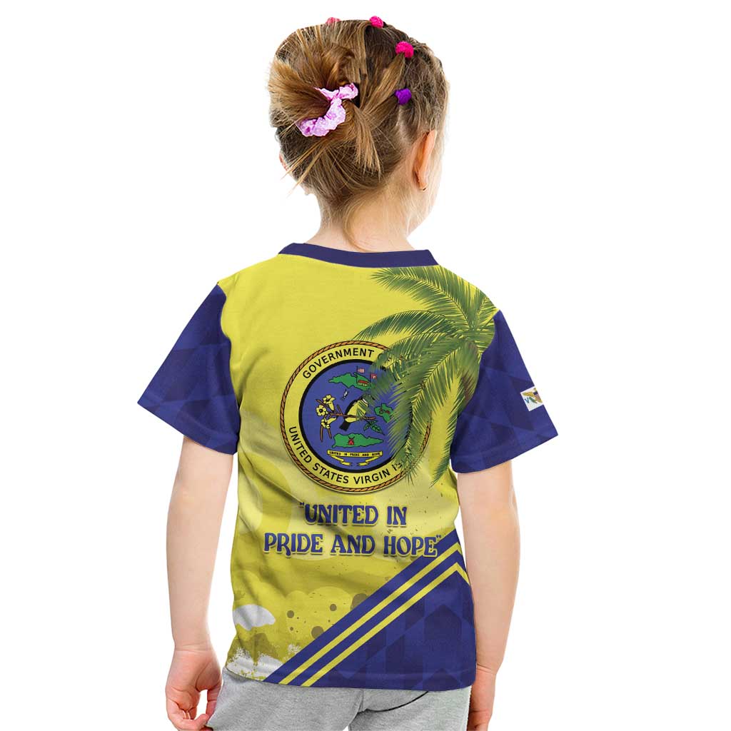US Virgin Islands Kid T Shirt United in Pride and Hope - Wonder Print Shop