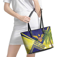 US Virgin Islands Leather Tote Bag United in Pride and Hope