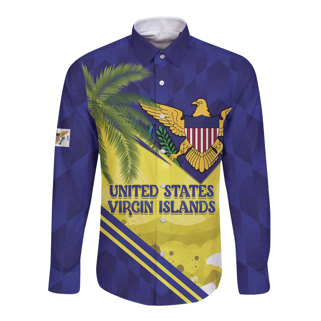 US Virgin Islands Long Sleeve Button Shirt United in Pride and Hope