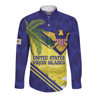 US Virgin Islands Long Sleeve Button Shirt United in Pride and Hope