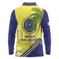 US Virgin Islands Long Sleeve Polo Shirt United in Pride and Hope - Wonder Print Shop