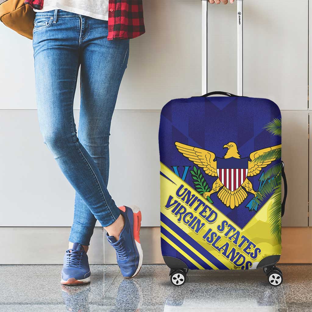 US Virgin Islands Luggage Cover United in Pride and Hope - Wonder Print Shop