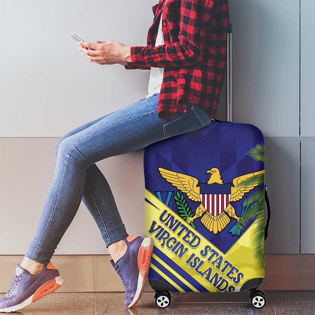 US Virgin Islands Luggage Cover United in Pride and Hope - Wonder Print Shop