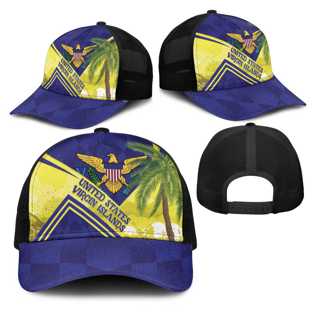 US Virgin Islands Mesh Trucker Cap United in Pride and Hope - Wonder Print Shop
