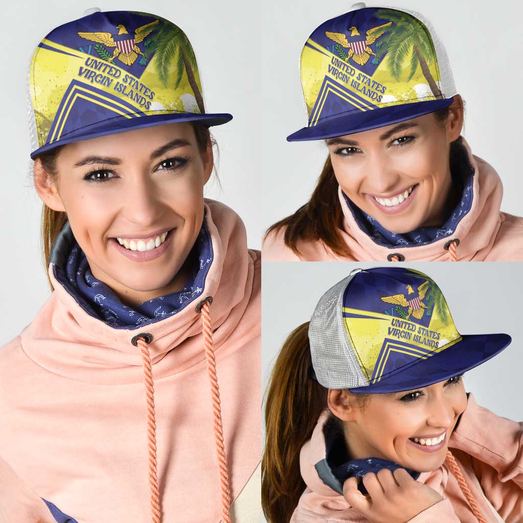 US Virgin Islands Mesh Trucker Cap United in Pride and Hope - Wonder Print Shop