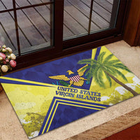 US Virgin Islands Rubber Doormat United in Pride and Hope - Wonder Print Shop