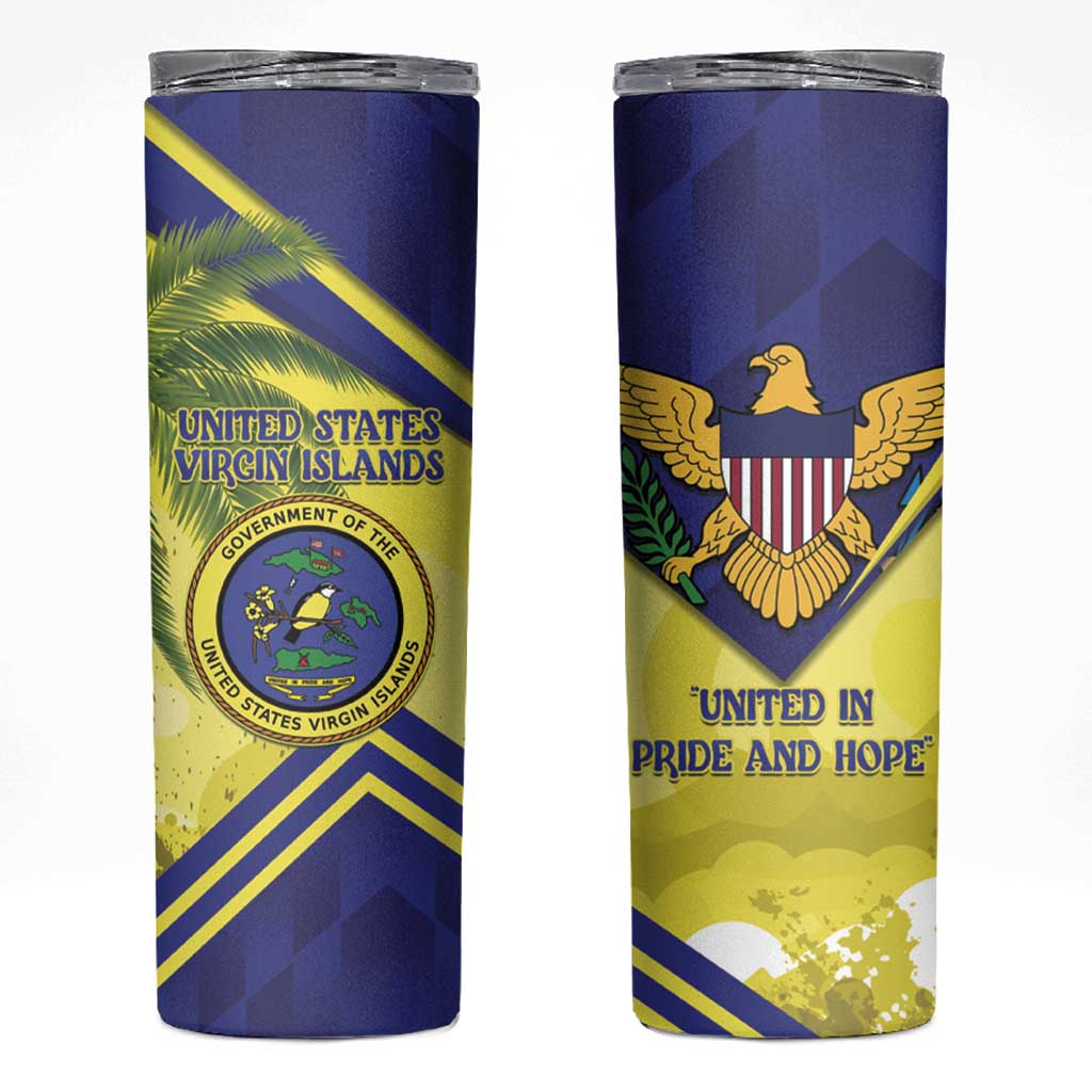 US Virgin Islands Skinny Tumbler United in Pride and Hope - Wonder Print Shop
