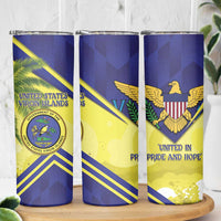 US Virgin Islands Skinny Tumbler United in Pride and Hope - Wonder Print Shop