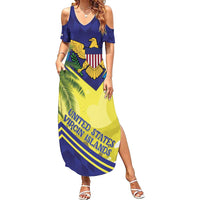 US Virgin Islands Summer Maxi Dress United in Pride and Hope - Wonder Print Shop