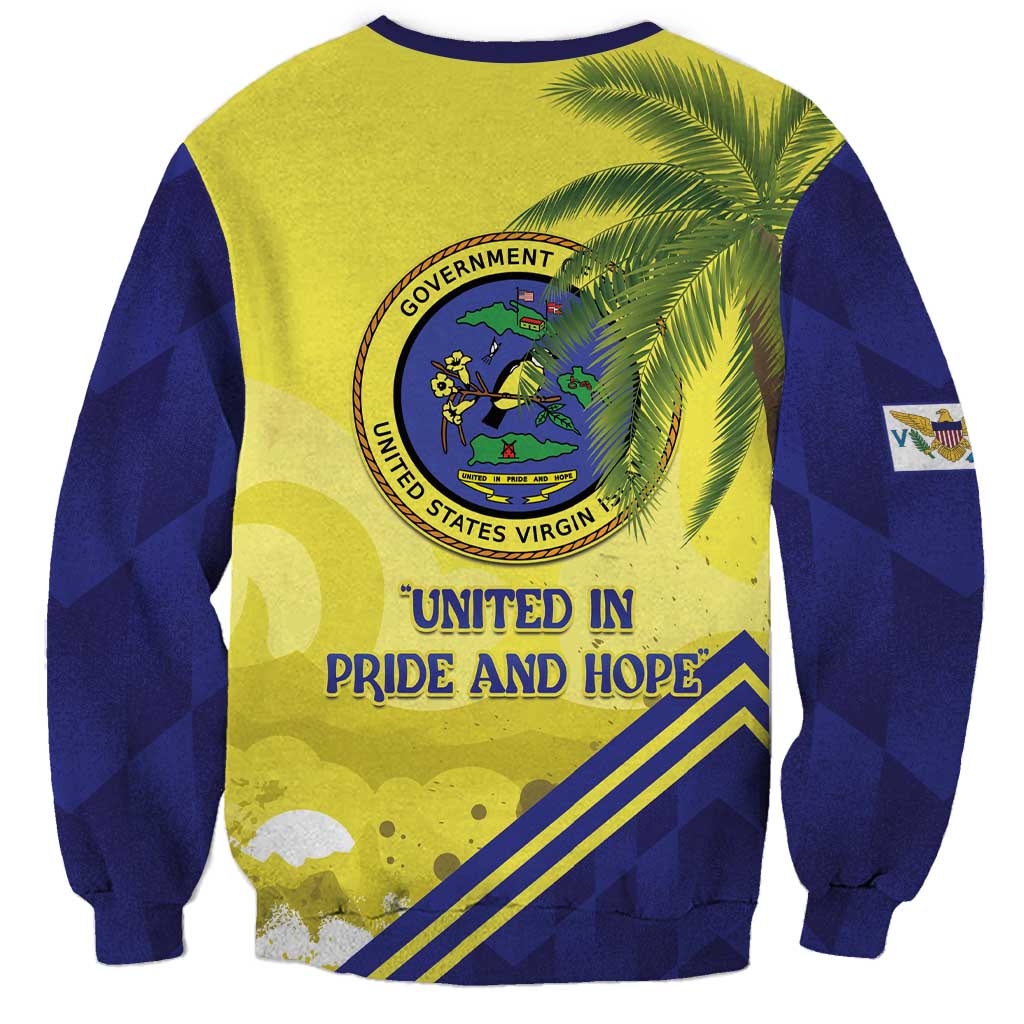 US Virgin Islands Sweatshirt United in Pride and Hope - Wonder Print Shop