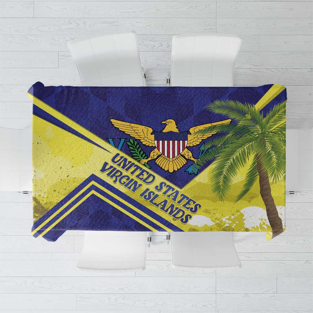 US Virgin Islands Tablecloth United in Pride and Hope - Wonder Print Shop