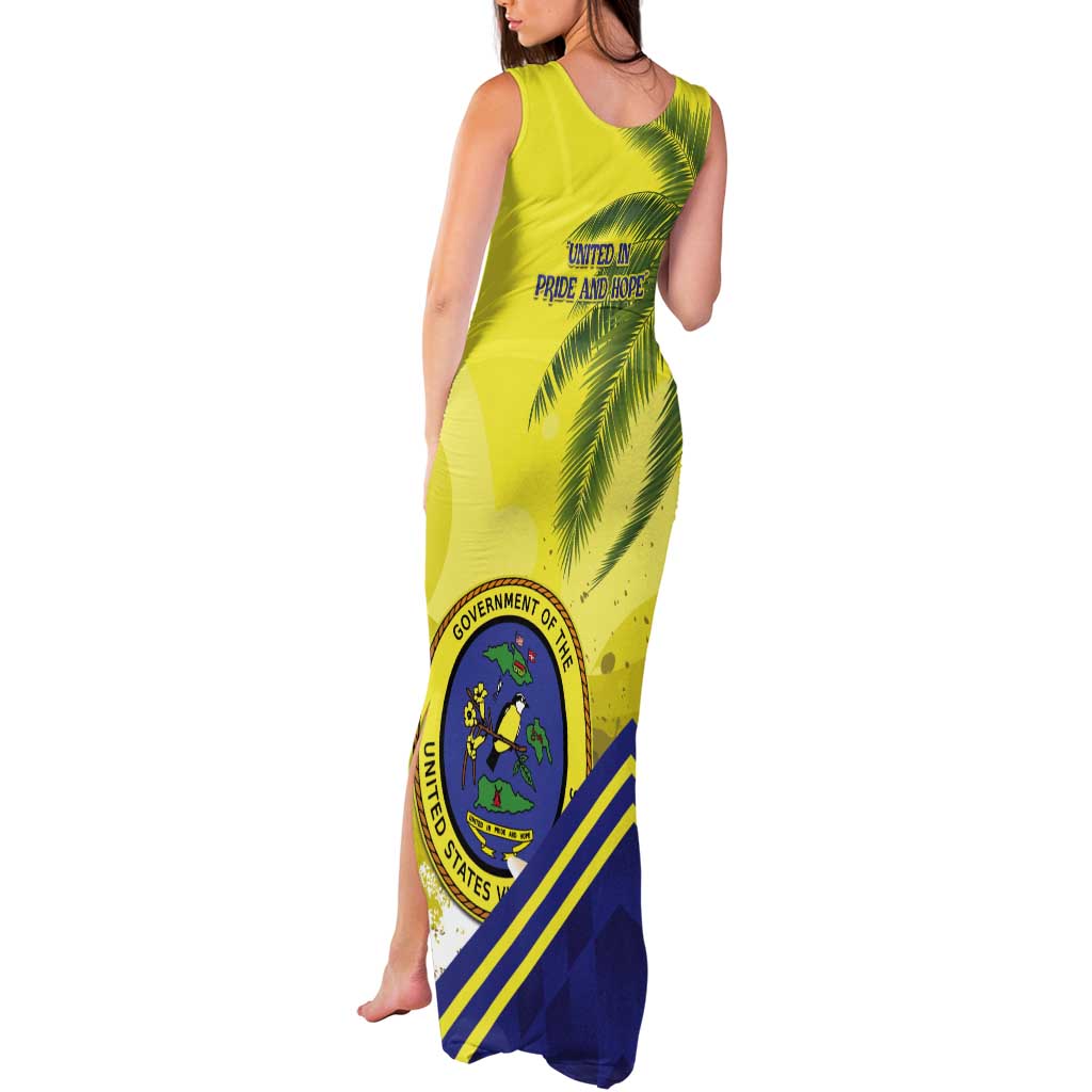 US Virgin Islands Tank Maxi Dress United in Pride and Hope - Wonder Print Shop