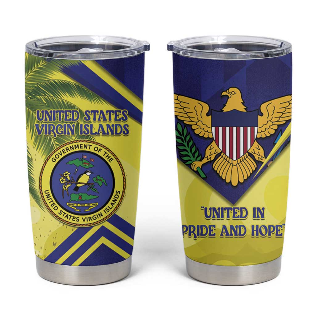 US Virgin Islands Tumbler Cup United in Pride and Hope - Wonder Print Shop