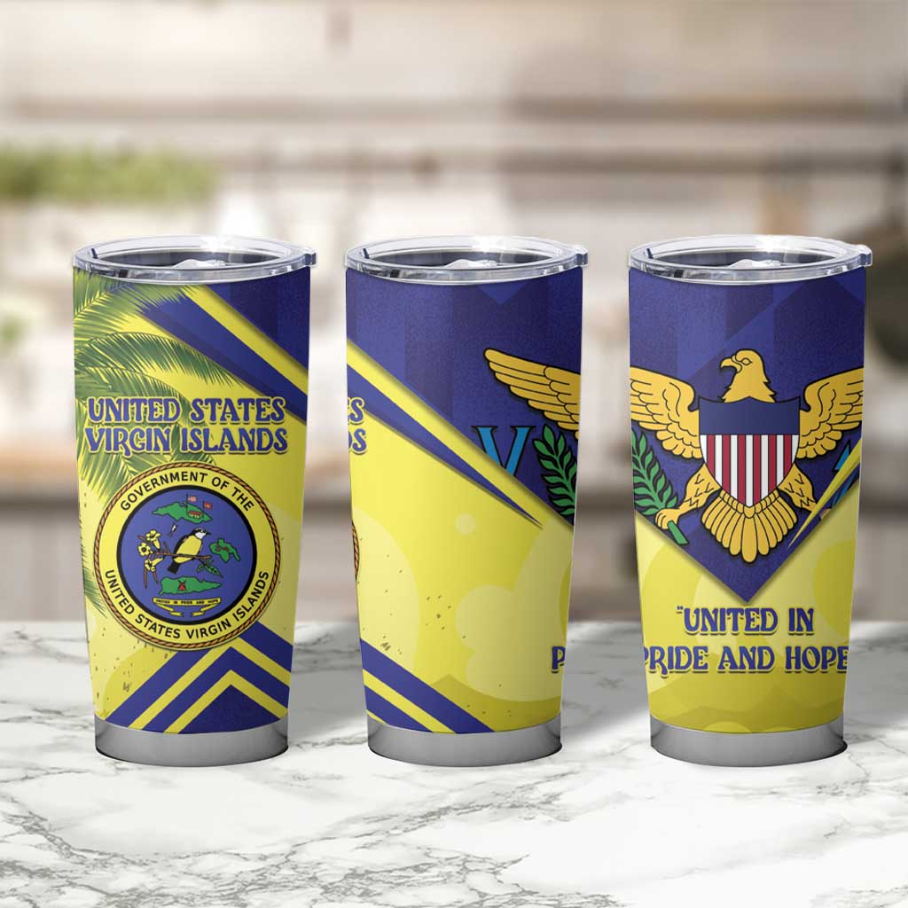US Virgin Islands Tumbler Cup United in Pride and Hope - Wonder Print Shop