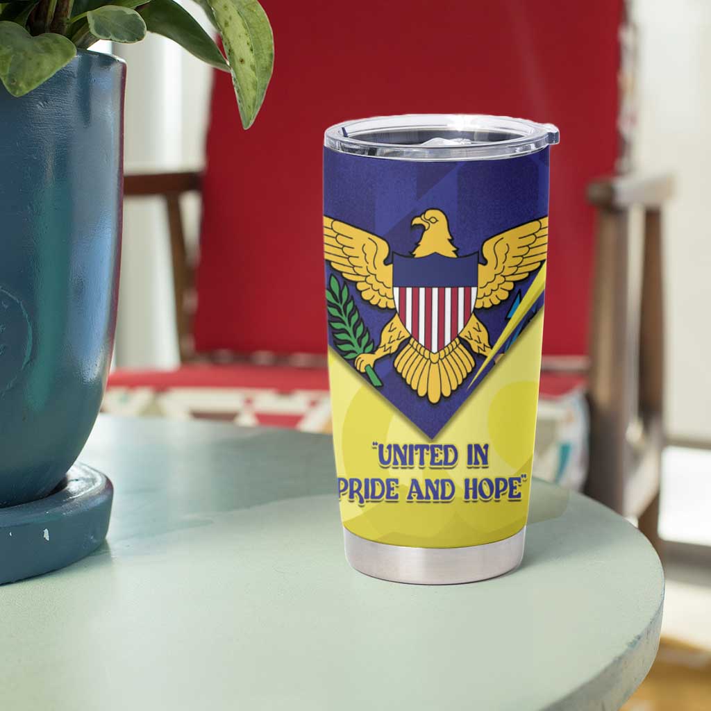 US Virgin Islands Tumbler Cup United in Pride and Hope - Wonder Print Shop