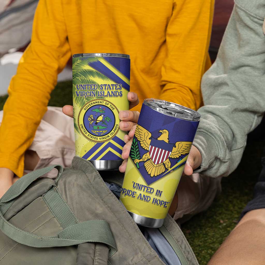 US Virgin Islands Tumbler Cup United in Pride and Hope - Wonder Print Shop