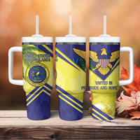 US Virgin Islands Tumbler With Handle United in Pride and Hope - Wonder Print Shop