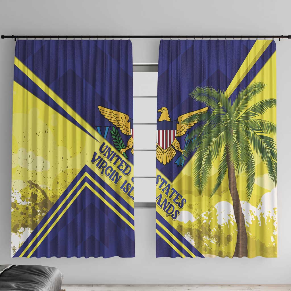 US Virgin Islands Window Curtain United in Pride and Hope - Wonder Print Shop