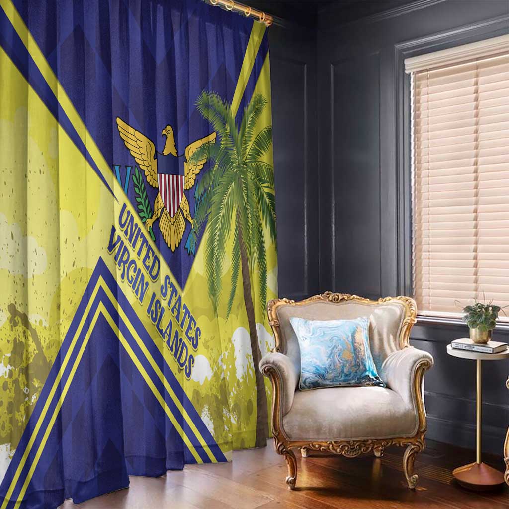 US Virgin Islands Window Curtain United in Pride and Hope - Wonder Print Shop