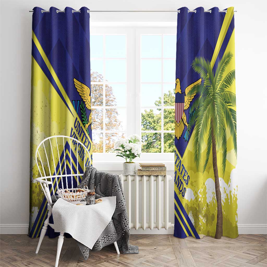 US Virgin Islands Window Curtain United in Pride and Hope - Wonder Print Shop
