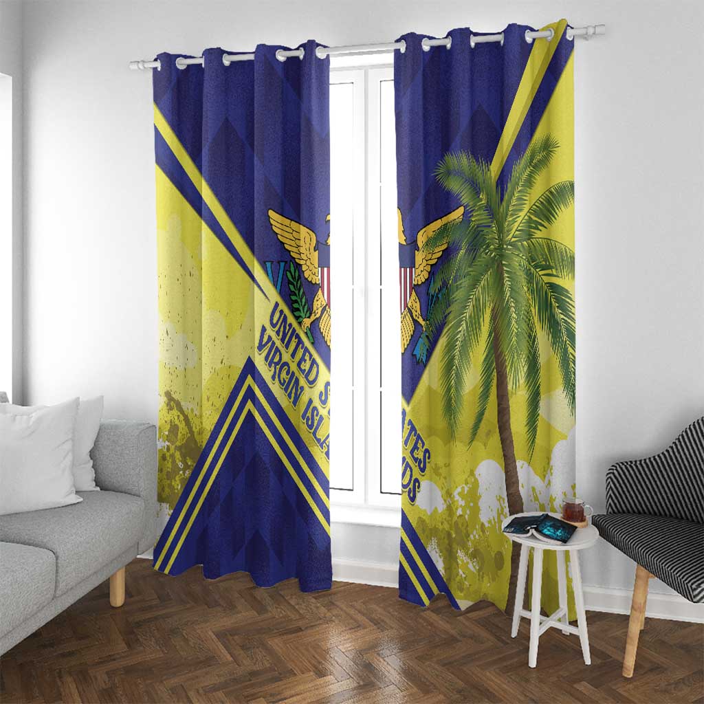 US Virgin Islands Window Curtain United in Pride and Hope - Wonder Print Shop