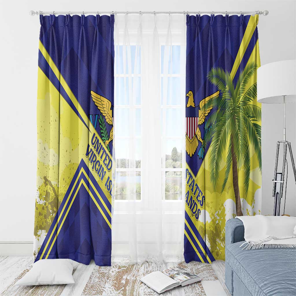 US Virgin Islands Window Curtain United in Pride and Hope - Wonder Print Shop