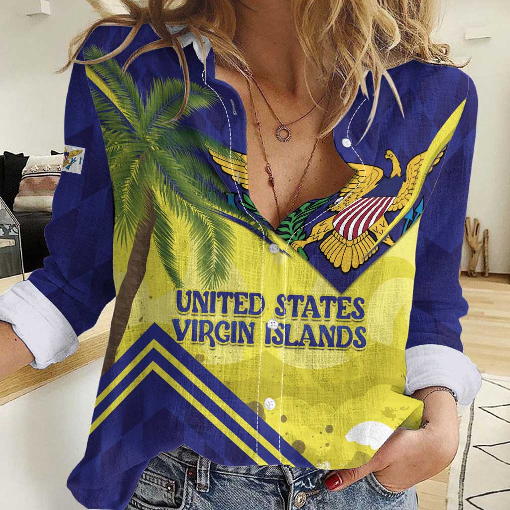US Virgin Islands Women Casual Shirt United in Pride and Hope - Wonder Print Shop
