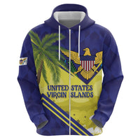 US Virgin Islands Zip Hoodie United in Pride and Hope - Wonder Print Shop