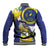 US Virgin Islands Baseball Jacket Bananaquit Bird Mix Ginger Thomas Flower - Wonder Print Shop