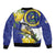 US Virgin Islands Bomber Jacket Bananaquit Bird Mix Ginger Thomas Flower - Wonder Print Shop